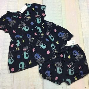 Gap Girls 18 24 Months Mermaid Shorts Outfit